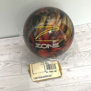 Brunswick TZone Bowling Ball Red Black Gold Glo 6lb 12oz Undrilled